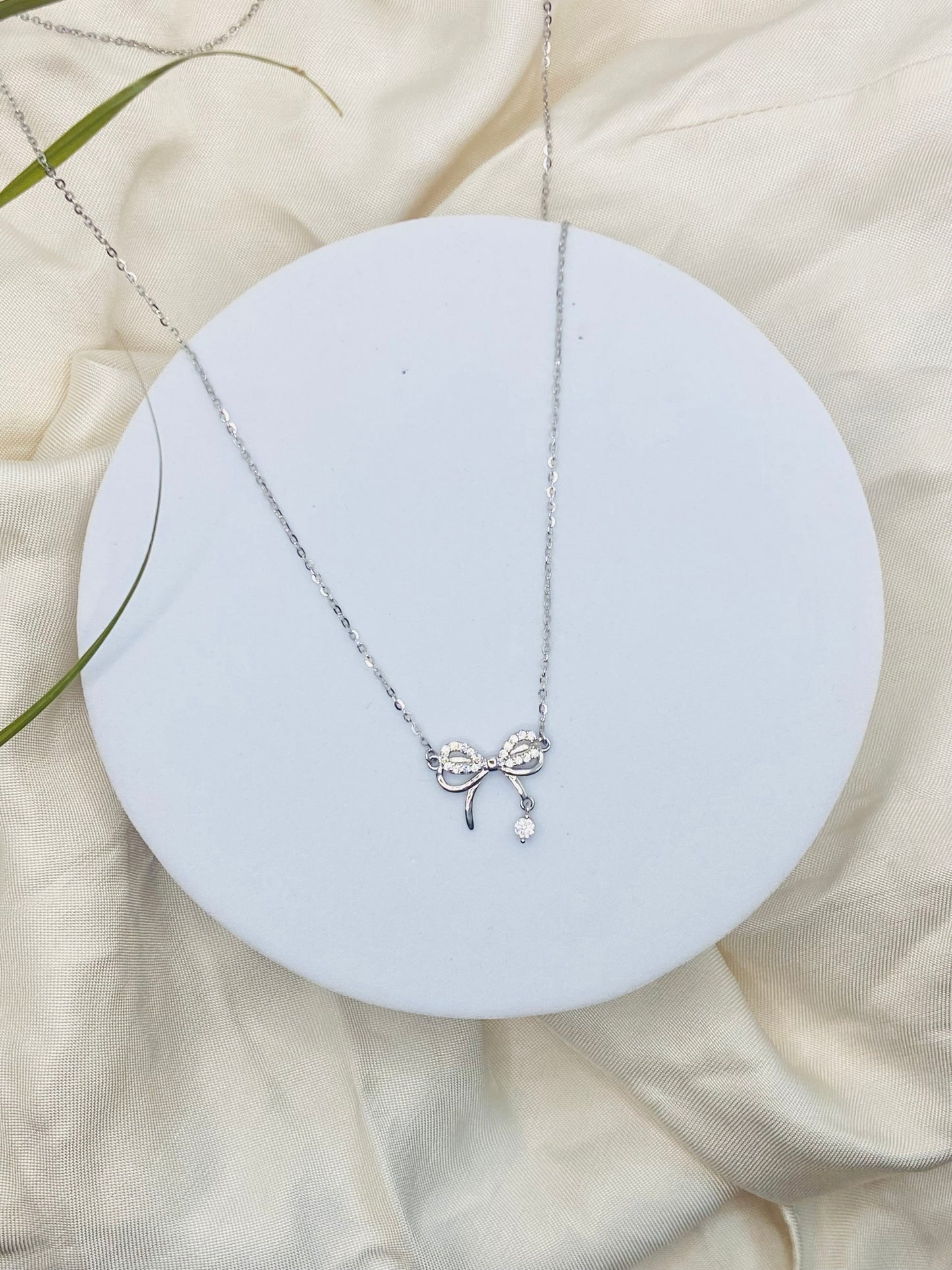 Bow Necklace – 92.5 Sterling Silver