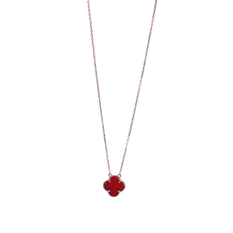 Silver Clover Leaf Necklace - Timeless Symbol, Vibrant Touch NoorDazzle