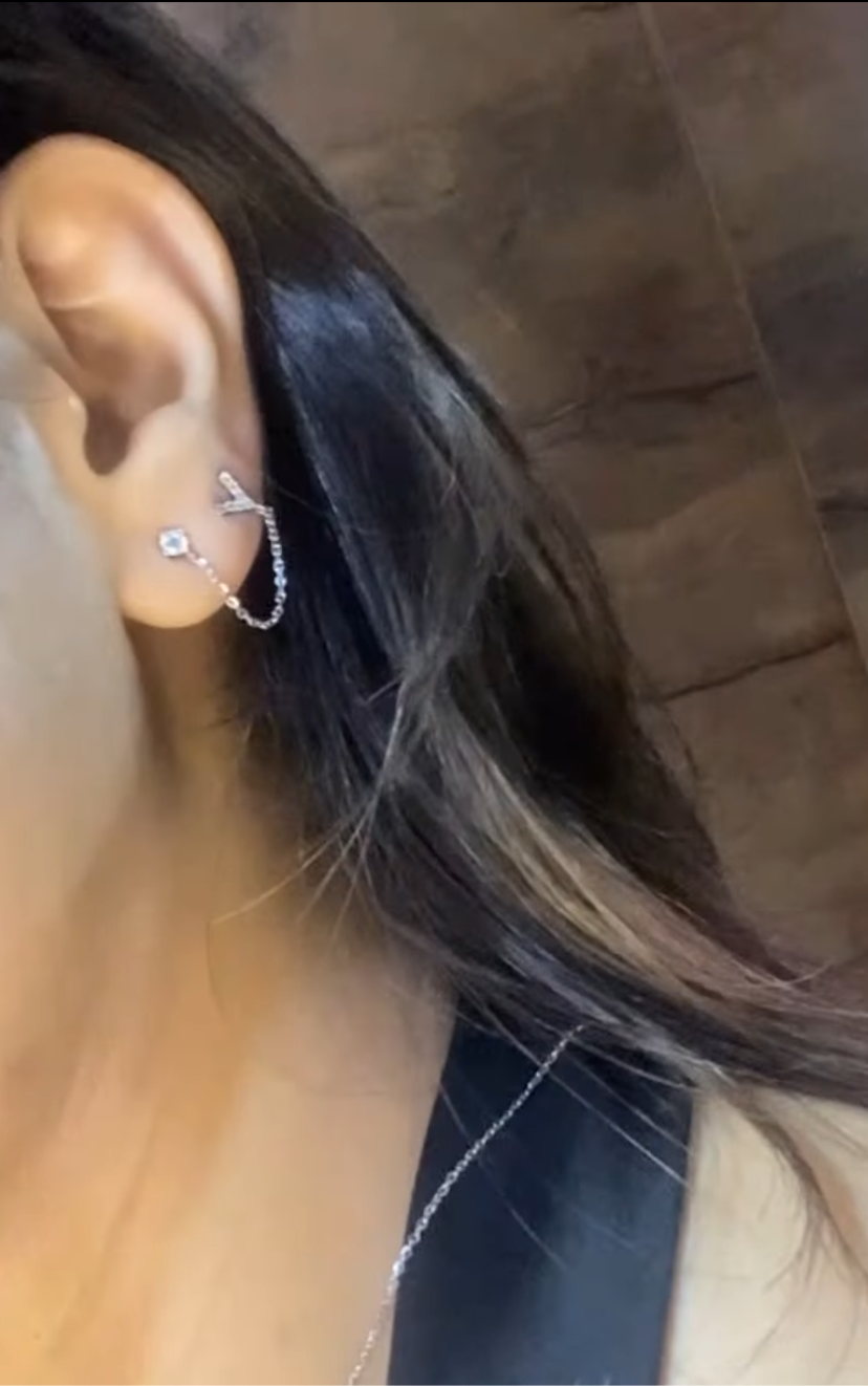 Double Piercing Earrings