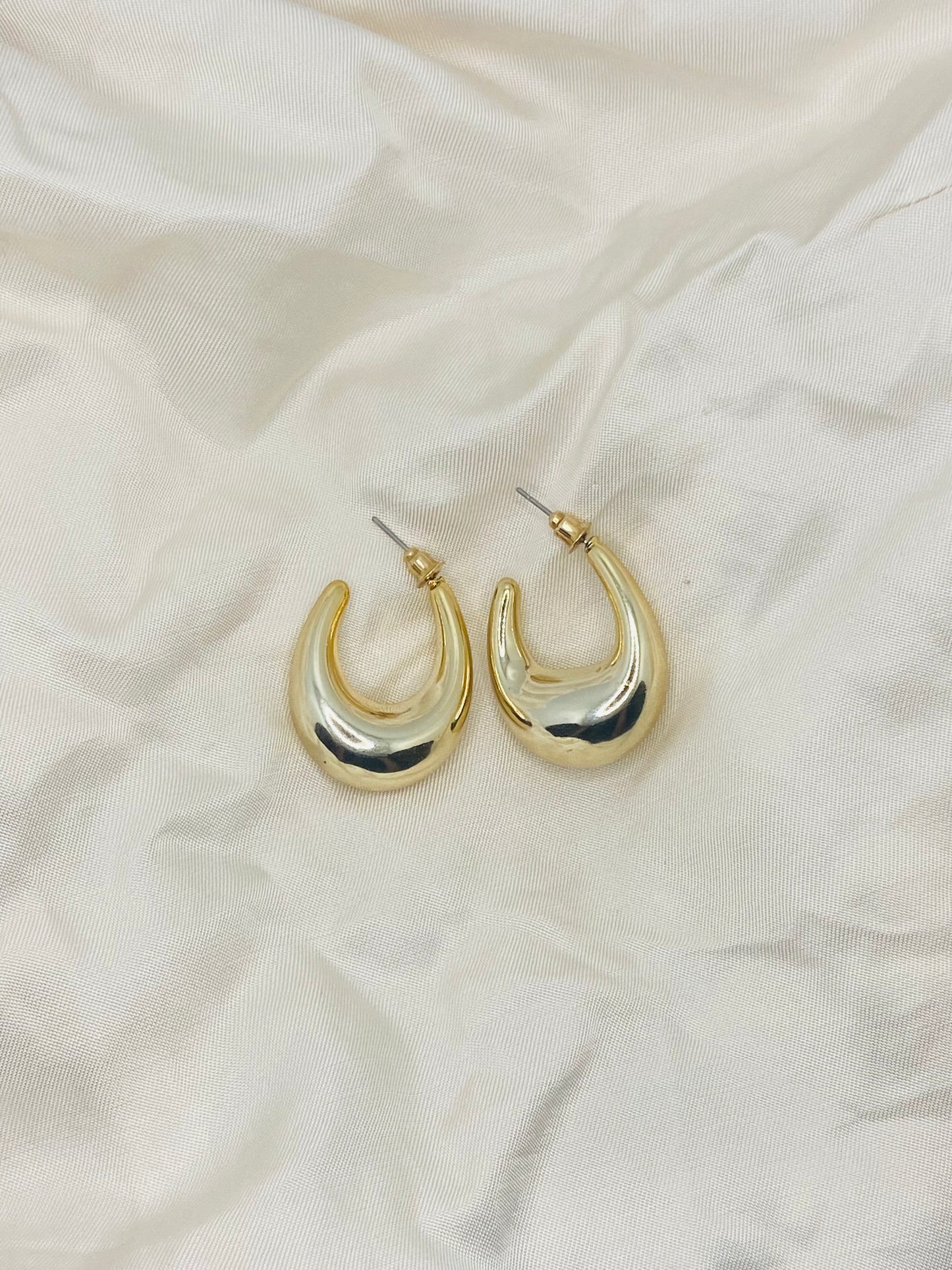 Oval Gold Hoops