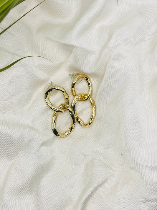 Double Circle Hoop Earrings