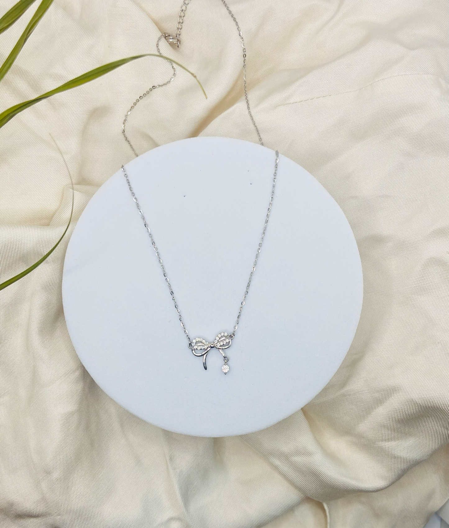 Bow Necklace – 92.5 Sterling Silver