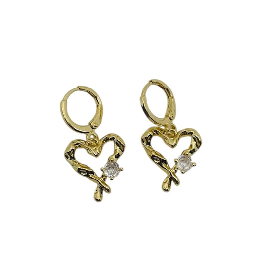 Heart Hanging Earrings
