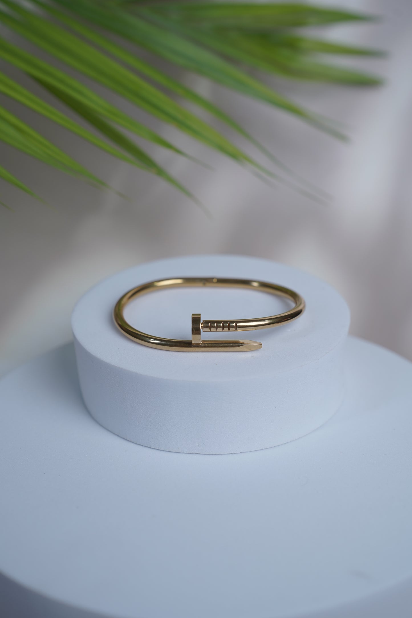 Sleek Nail Bangle Bracelet