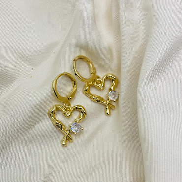 Heart Hanging Earrings